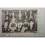 Kent C.C.C. 1904-1920s. Six mono printed postcards featuring Kent teams from the period. Various