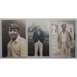 Kent C.C.C. 1920s. Three mono real photograph postcards of Kent players. Photographs are Les Ames,