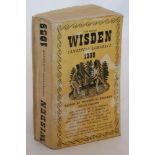 Wisden Cricketers’ Almanack 1938. 75th edition. Original limp cloth covers. Complete cricket bat