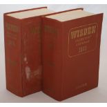 Wisden Cricketers’ Almanack 1963 and 1964. Original hardbacks. The 1963, 100th edition, slight