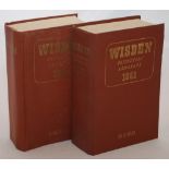 Wisden Cricketers’ Almanack 1961 and 1962. Original hardbacks. The 1961 edition, slight dulling to
