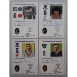 Cricket Memorabilia Society. Four signed cards of Roy Swetman, card no. 36, limited edition no. 3/