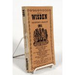 Wisden Cricketers’ Almanack 1944. 81st edition. Original limp cloth covers. Only 5600 paper copies