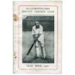 Gloucestershire County Cricket Club Yearbook 1932. Original pictorial covers with image of W.G.