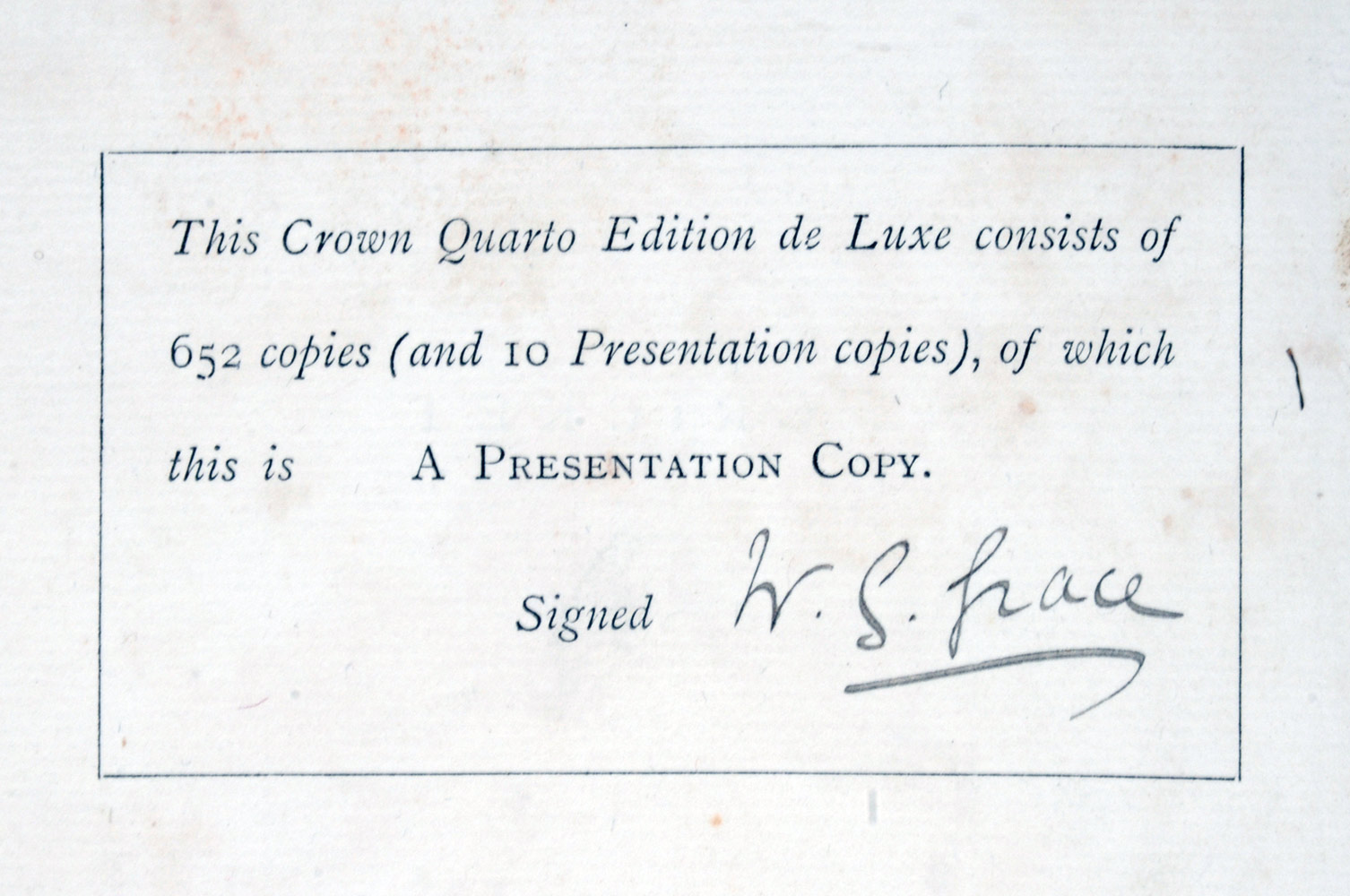 ‘Cricket’. W.G. Grace. Bristol 1891. Very rare quarter leather bound ‘Presentation’ edition, top - Image 2 of 2