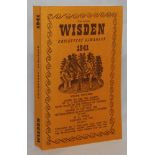 Wisden Cricketers’ Almanack 1941. Willows reprint (1999) in hardback covers with gilt lettering.