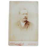 Ephraim Lockwood. Yorkshire 1868-1884. Original sepia cabinet card photograph of Lockwood in