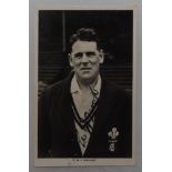 Edward William John Brooks. Surrey 1925-1939. Mono real photograph postcard of Brooks, half