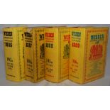 Wisden Cricketers’ Almanack 1965, 1967, 1968 & 1969. The 1967 edition with original cloth covers,