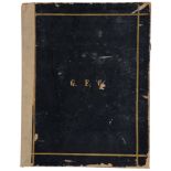 ‘The Late Mr. George Frederick Grace’. Original black leather bound ‘In Memoriam’ folder with