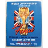 World Cup 1966. Official programme for the World Cup Final 1966, England v West Germany held at