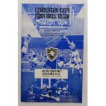 Selection of thirteen official ‘big match’ programmes including Leicester v Borussia Dortmund (