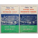 F.A. Cup Final 1959, Nottingham Forest v Luton Town, 1960, Blackburn Rovers v Wolverhampton