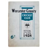 Worcestershire County Cricket Club. Official History & Guide 1928. Compiled and edited by J.B.