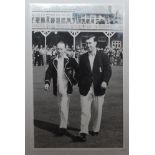 Scarborough Festival 1953. Original Walkers mono photograph of Lindsay Hassett of Australia and