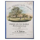 ‘The Cricketer’s Polka Introducing Airs from Masaniello. Most Respectively Dedicated to the