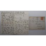Hon. Lionel Hallam Tennyson, Hampshire & England 1913-1935. Four page hand written letter from