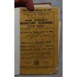 Wisden Cricketers’ Almanack 1929. 66th edition. Bound in brown boards, with original paper