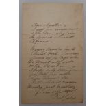 Frederick Gale. Handwritten four page letter written in Manitoba, Canada, dated 30th March (1893),