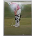 Golf signed photographs. Five signed colour copy photographs including Casey, Stenson, Gallagher,