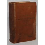 Wisden Cricketers’ Almanack 1936. 73rd edition. Original hardback. Darkening, wear, ink stain and