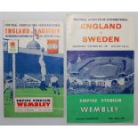 England v Austria 1951. Official programme and match ticket for the International match played at