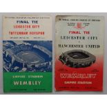 Leicester City FC. Four official Challenge Cup final programmes for 1961,1963 x2, 1969 matches. Sold