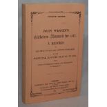 Wisden Cricketers’ Almanack 1875. Facsimile edition with pink wrappers, second facsimile edition