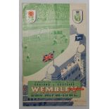 England v Scotland 1949. Official programme for the International match played at Wembley on 9th