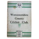 Worcestershire County Cricket Club Official Yearbook 1934. Original decorative stiffened wrappers.