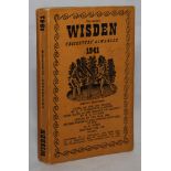 Wisden Cricketers’ Almanack 1941. 78th edition. Original limp cloth covers. Only 3200 paper copies