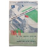 Burnley v Charlton Athletic. F.A. Cup Final 1947. Official programme for the Final played at Wembley