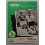 West Germany v Northern Ireland 1961. Official programme for the World Cup qualifying match played