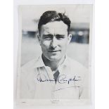 Denis Compton. Middlesex & England 1936-1964. Mono photograph of Compton, head and shoulders in