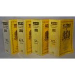 Wisden Cricketers’ Almanack 1981-2004. Original limp cloth covers. Some have various degrees of