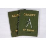 ‘Cricket of Today & Yesterday’. Percy Cross Standing. London 1902. Volumes I & II. Volume One