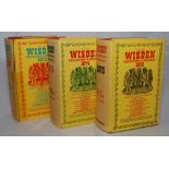 Wisden Cricketers’ Almanack 1973, 1974 & 1975. Original hardbacks with dustwrapper. Some age toning,