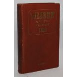 Wisden Cricketers’ Almanack 1943. 80th edition. Original hardback. Only 1400 copies of the