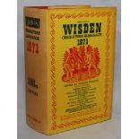 Wisden Cricketers’ Almanack 1971. Original hardback with dustwrapper. Some age toning and staining