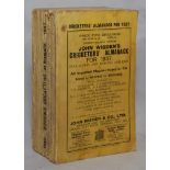 Wisden Cricketers’ Almanack 1937. 74th edition. Original paper wrappers. Breaking to spine block,