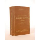Wisden Cricketers’ Almanack 1929. 66th edition. Original hardback. Evidence of damp staining to