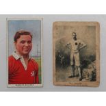 Trade cards. Early trade card of E.C. Bredin and a colour card of Bleddyn Williams of Wales (British