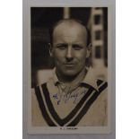 Robert James Gregory. Surrey 1925-1947. Mono real photograph postcard of Gregory, head and