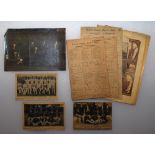 Cricket ephemera. Selection including original photograph of the Gentlemen v Players match played at