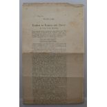 Percy Crosse Standing 1871-1931. Folded three page large scale gallery proof of an article for