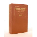 Wisden Cricketers’ Almanack 1939. 76th edition. Original hardback. Broken front and breaking rear