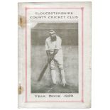 Gloucestershire County Cricket Club Yearbook 1929. Original pictorial covers with image of W.G.