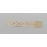 Charles Edward McLeod. Victoria & Australia 1893-1904. Good ink signature of McLeod to small paper