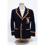 Douglas V.P. Wright. Kent & England 1932-1957. M.C.C. navy blue touring blazer, by Simpson of