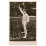 Albert 'Tibby' Cotter. New South Wales & Australia 1901-1914. Sepia real photograph postcard of
